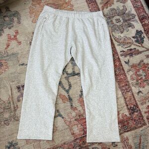 Khy by Kylie Jenner Fleece Straight Leg Pant Light Heather‎ Gray Sweatpants XL
